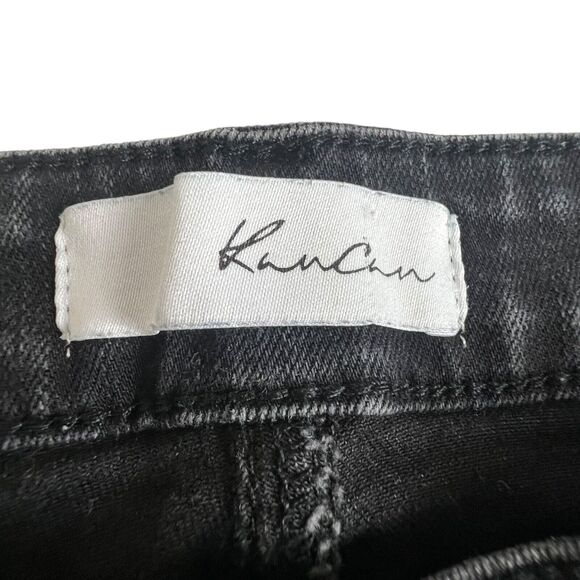 KanCan Womens Black Mid Rise Distressed Stretch Skinny Jeans 31‎ - Picture 7 of 8